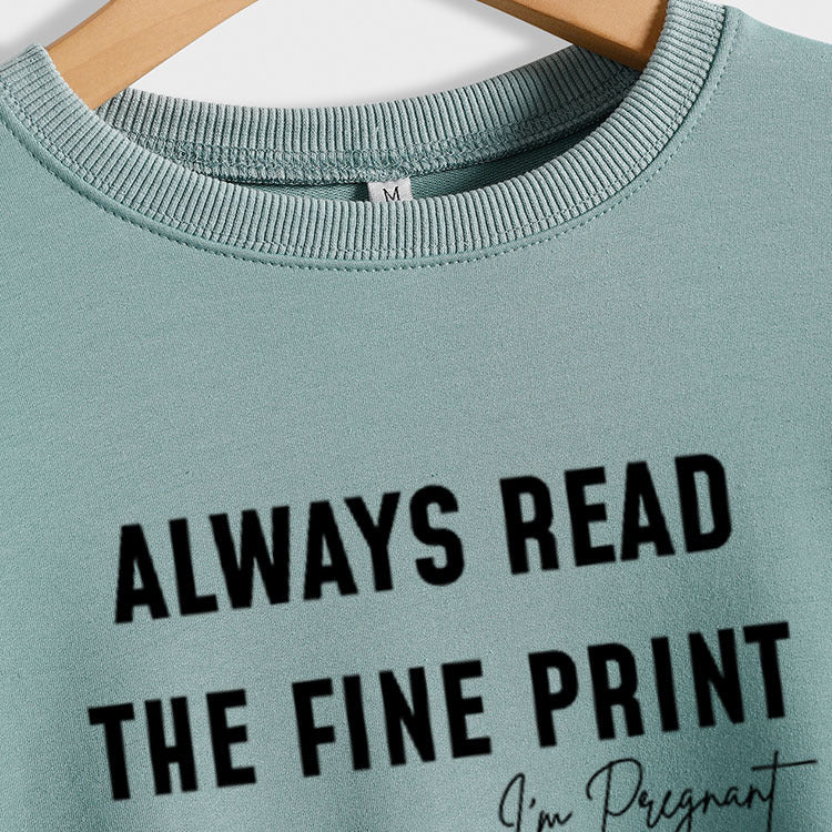 Lisez toujours attentivement les sweat-shirts à col rond et à manches longues pour femmes