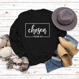 Chosen I Peter 2:9 Long-sleeved Sweater for Women