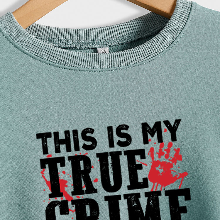 C'EST MON VRAI Col Rond Mode Lâche Manches Longues Grand Pull Femmes