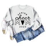 SENIOR CHEER MOM 2023 Brief Rundhals Mode Herbst Winter Langarm Pullover