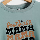 FOOTBALL MAMA Pullover mit Fußball-Buchstabendruck, modischer Druck, neuer Langarmpullover