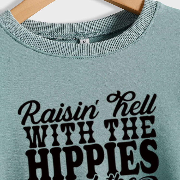 RAISIN HELL AVEC Chemise à manches longues et col rond pour femme, pull ample à la mode