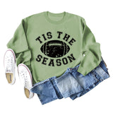 SPOT TIS THE SEASON RUGBY LETTRE IMPRIMÉ SWEAT-SHIRT MANCHES LONGUES FEMME