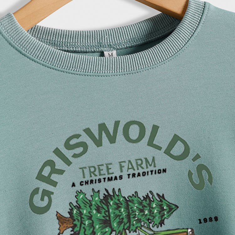 GRISWOLD'S LETTRE COL ROND Lâche MANCHES LONGUES SWEAT-SHIRT OVERSIZE POUR FEMME