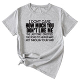 I Don't Care How Much Monogram-print Short-sleeved T-shirt