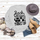 Women's Tops Back That Thing Up Letter Print Sweatshirt