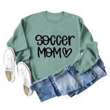 SOCCER MOM Love Letter Rundhals Mode Herbst und Winter Lose Langarm Pullover