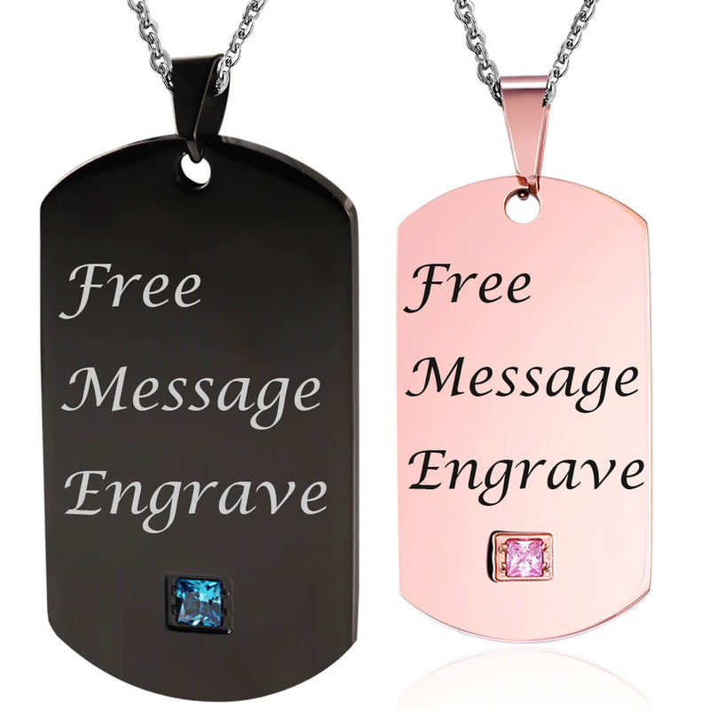couples necklace id name necklace personalized necklace
